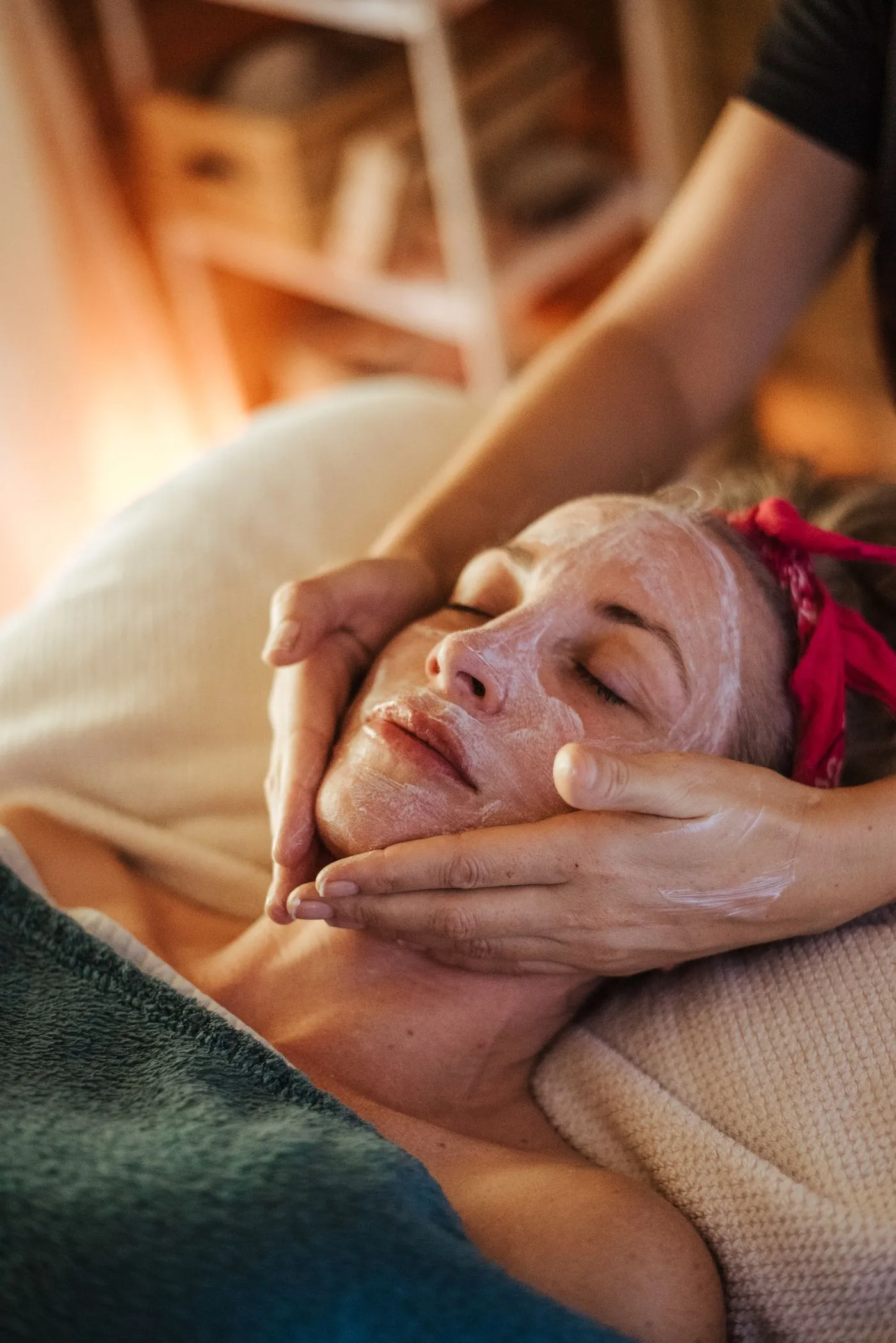 Facial treatment at Serena Day Spa